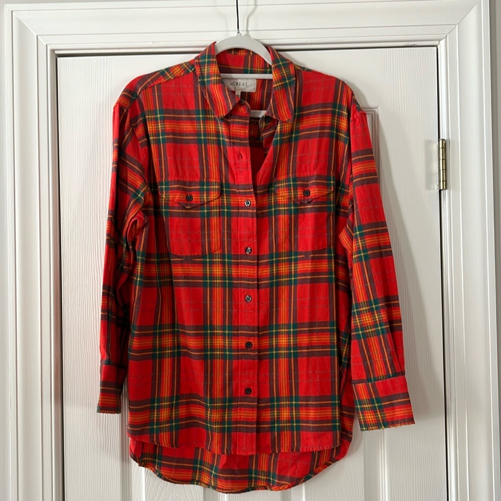 The Great flannel button up